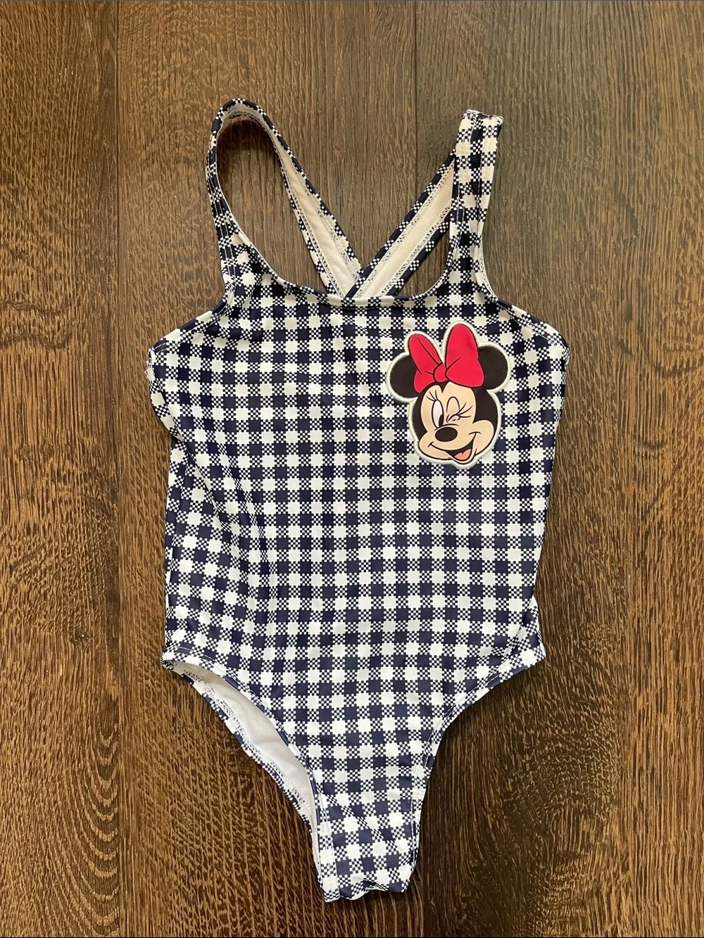 Disney Minnie Mouse 4t Navy and White Swimsuit for Toddler Girls